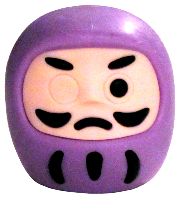 Iwako Daruma Japanese Doll Mini Eraser: Purple