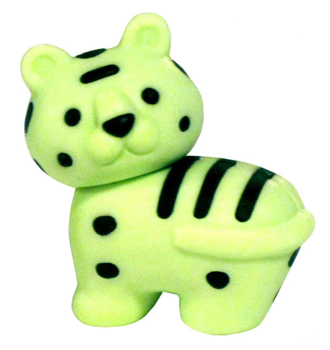Iwako Bengal Tiger Mini Eraser: Lime Green