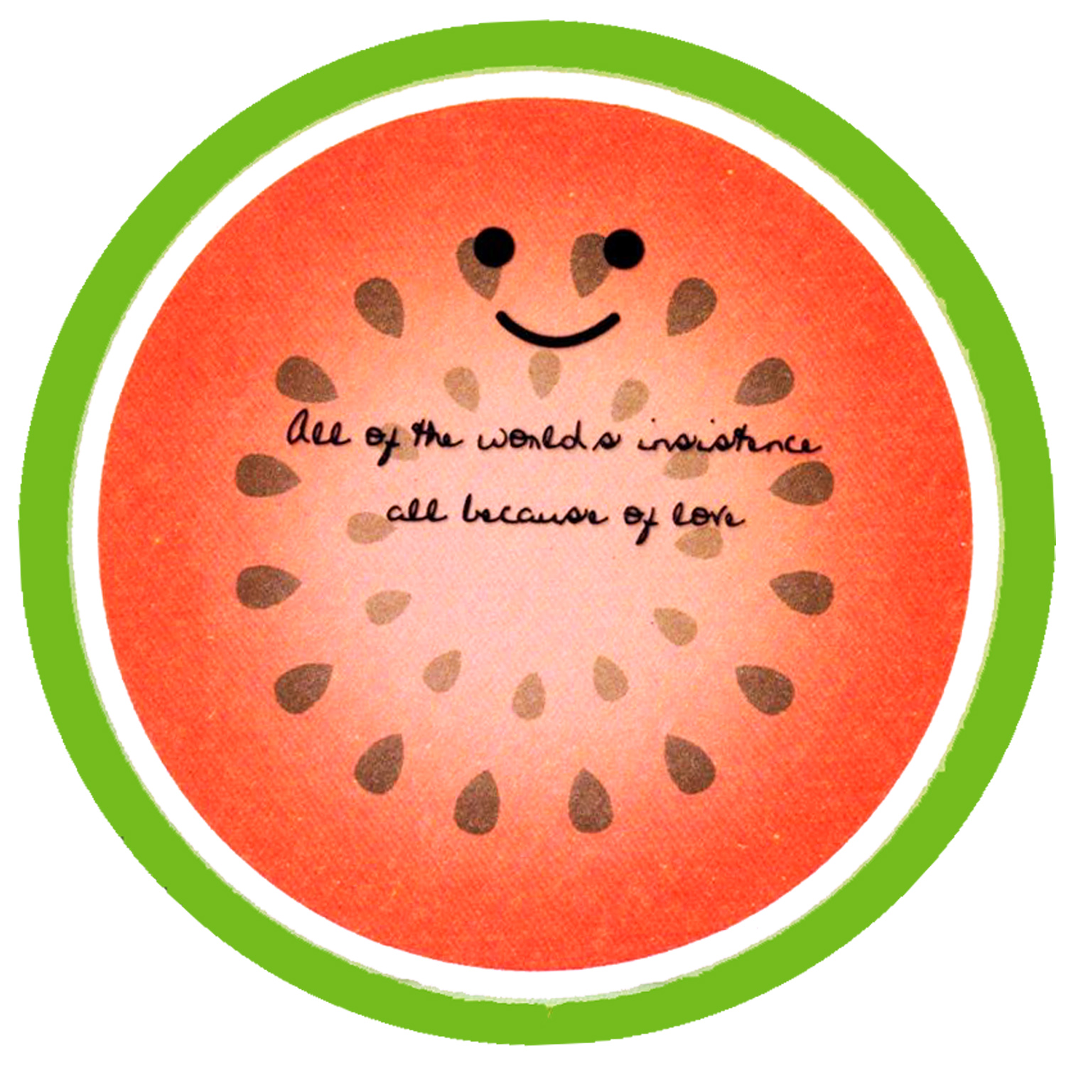Cute Fruit Kawaii Die-Cut Memo Pad: Watermelon