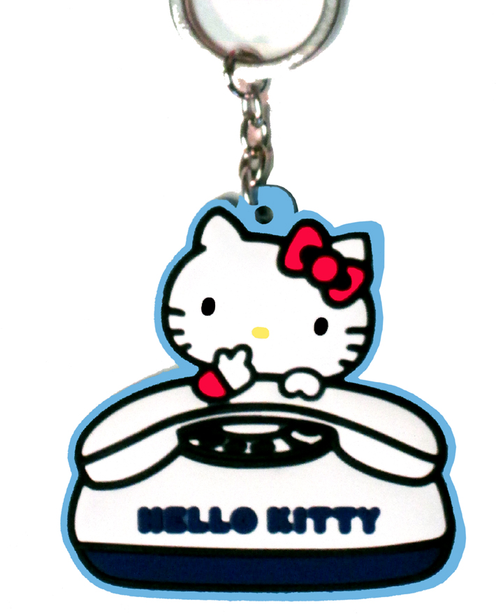 Sanrio Hello Kitty Die-Cut Anniversary Key Chain: Phone