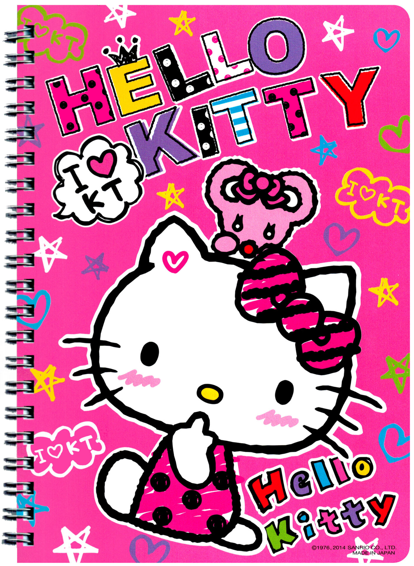 Sanrio Hello Kitty I <3 HK Spiral Notebook