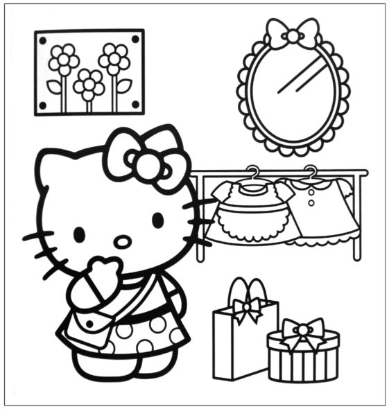 Sanrio Hello Kitty Music Coloring Book w/ Stickers - Kawaii Depot