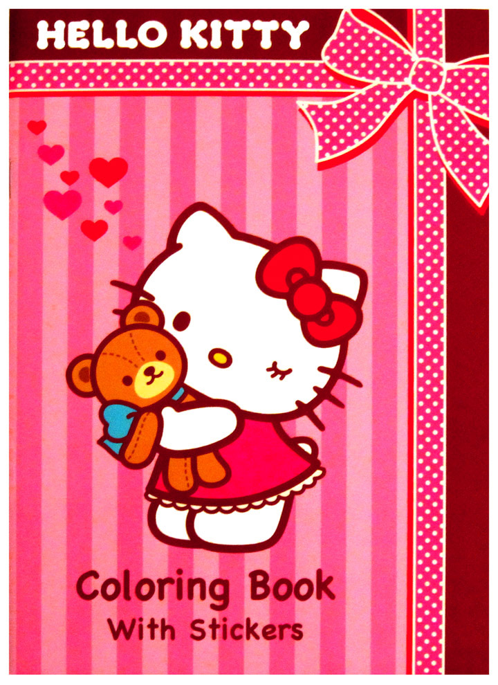 Sanrio Hello Kitty & Teddy Coloring Book w/ Stickers