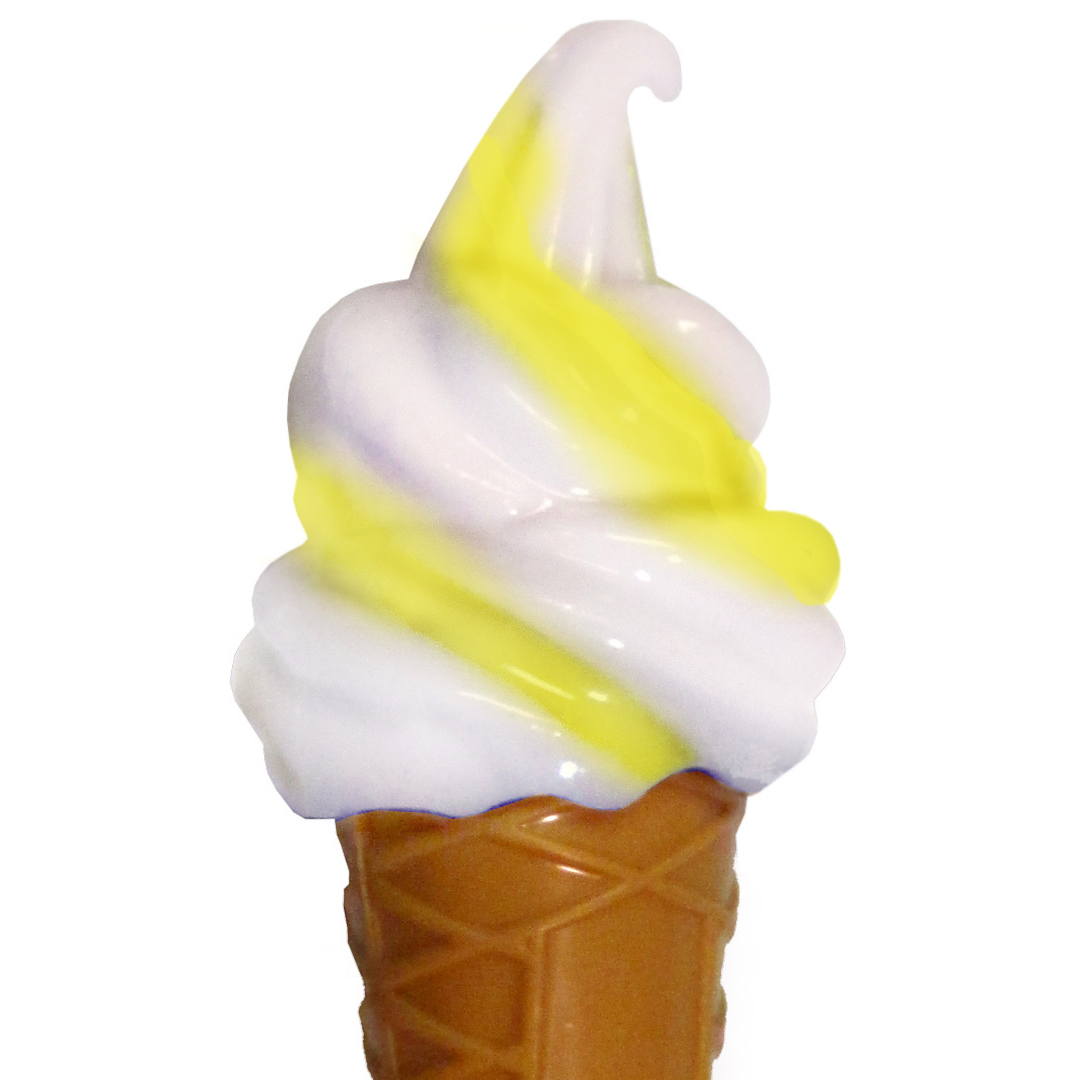 Kawaii Ice Cream Cone Pen: Lemon Swirl