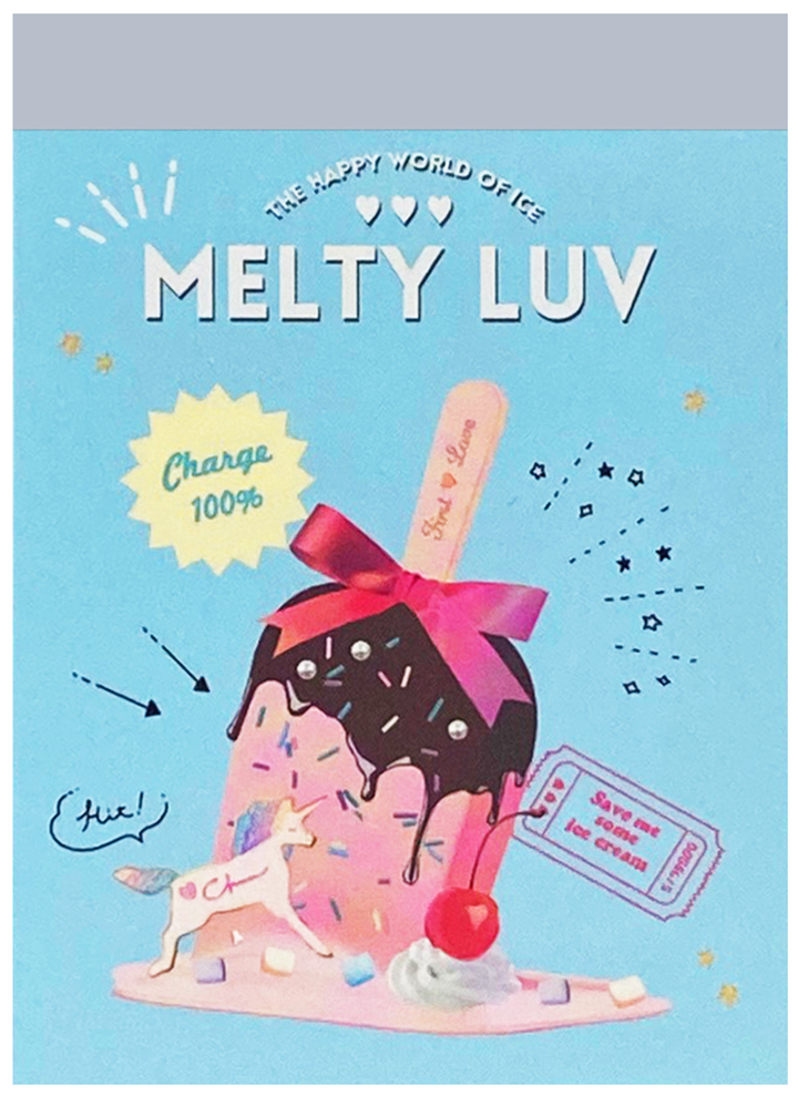 Q-Lia Melty Love Ice Cream Mini Memo Pad