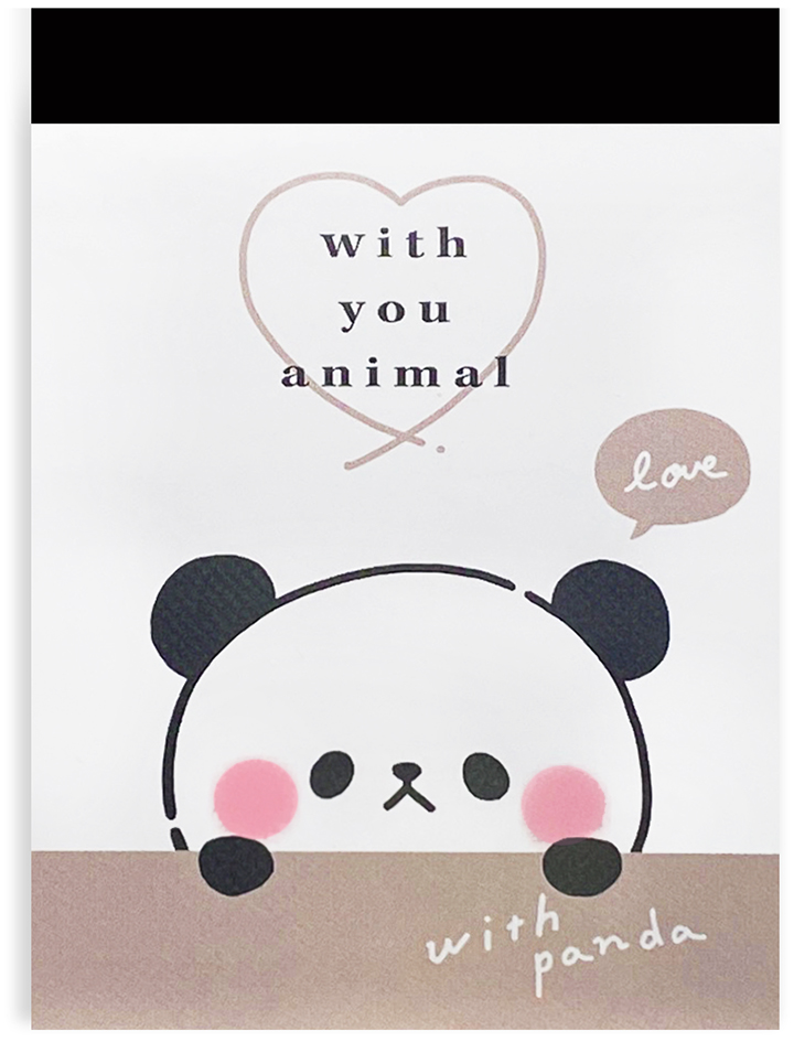 Kamio With You Animal Panda Mini Memo Pad