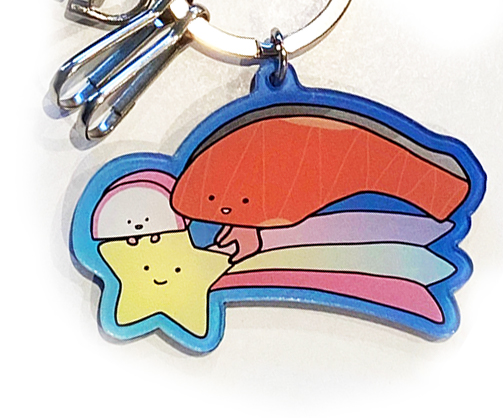 Sanrio Kirimi Rainbow Acrylic Key Chain