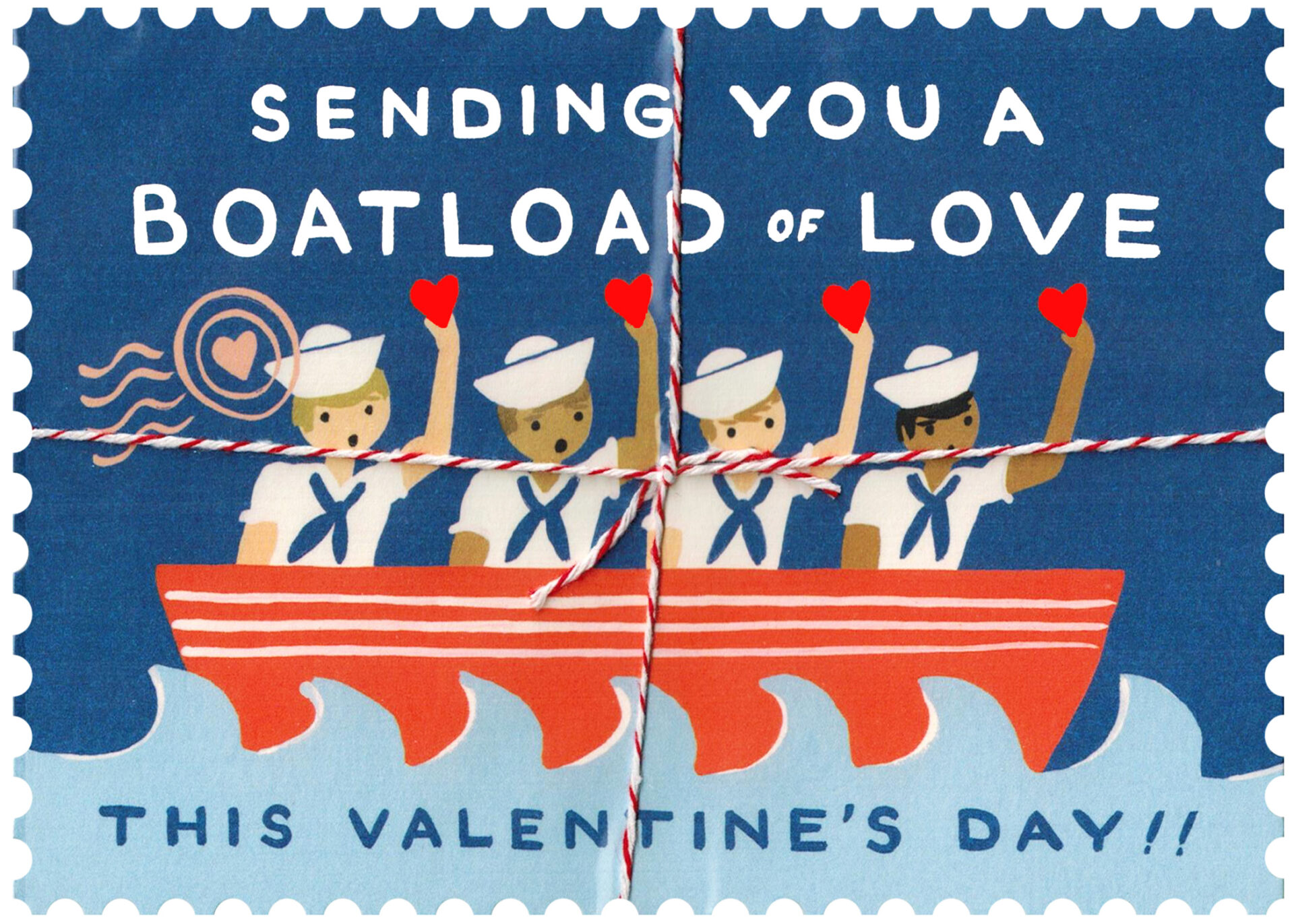 Rifle Paper Co. Boatload of Love Die-Cut Postcard Set