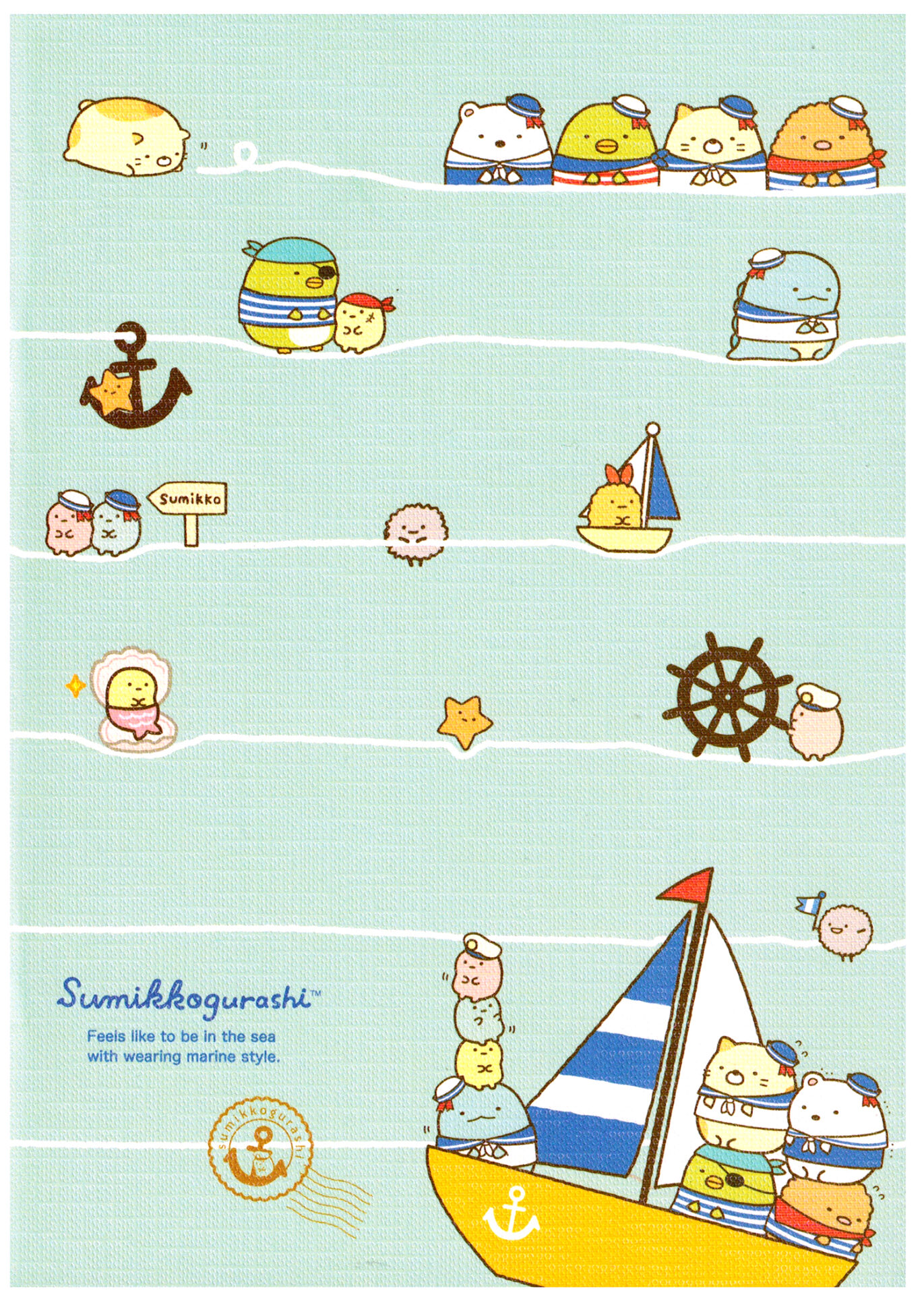 San-x Sumikko Gurashi Sail Adventure A5 Notebook