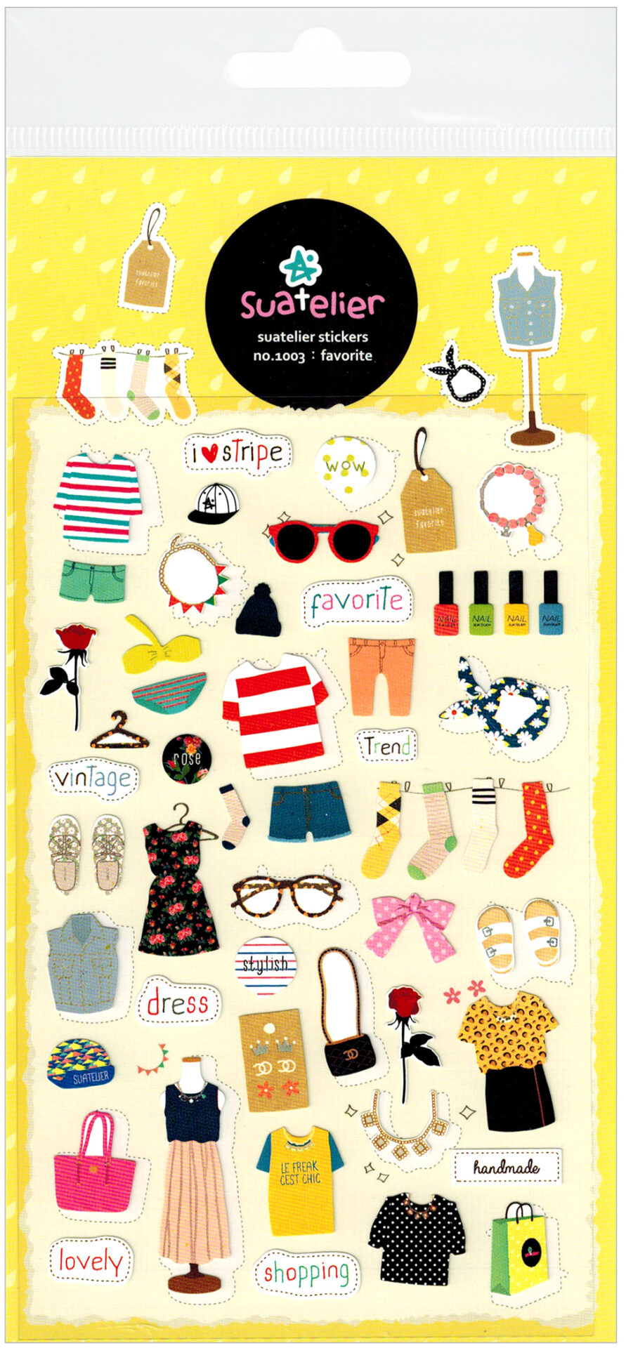 Suatelier Favorite Clothing Die-Cut Sticker Sheet