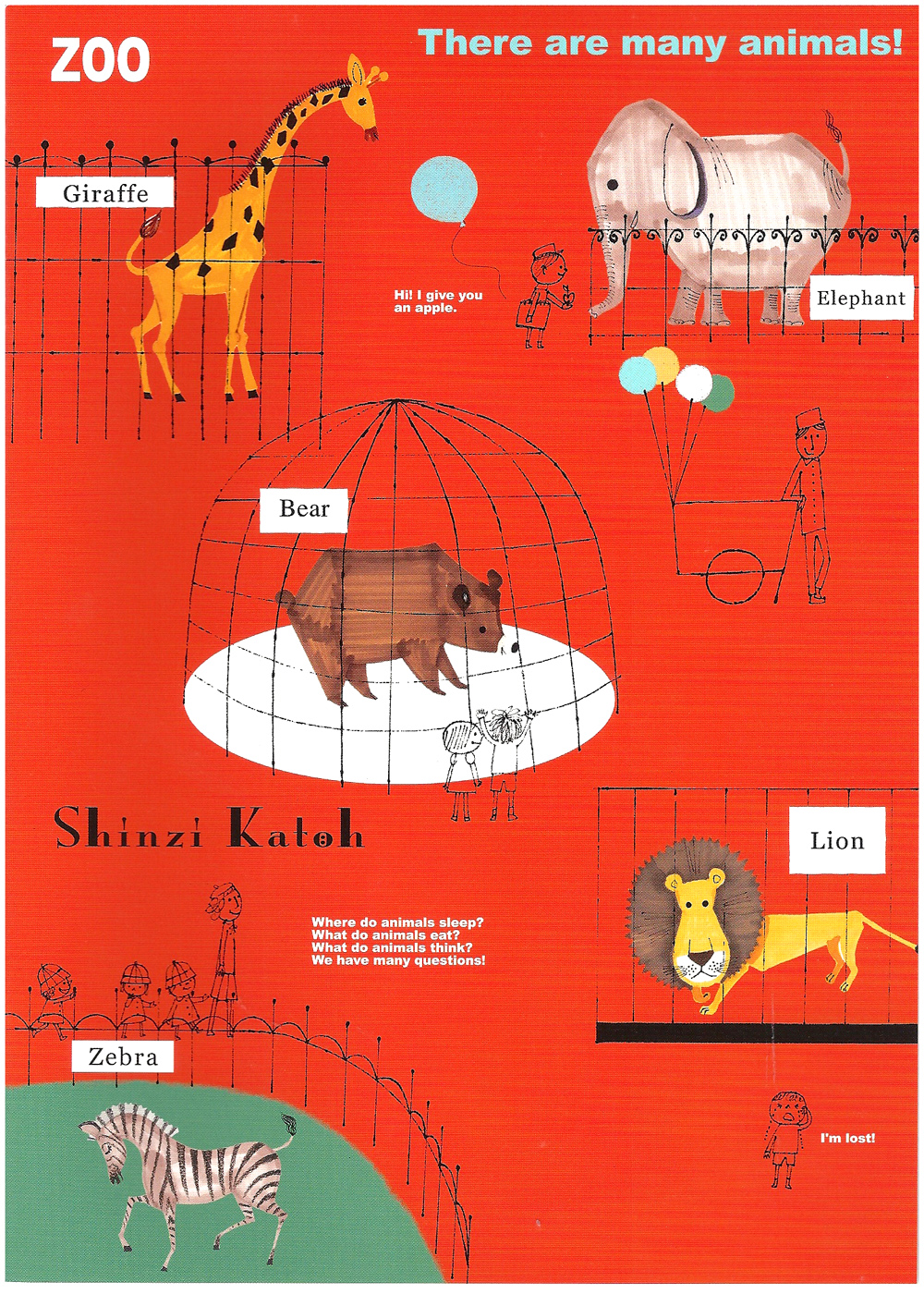 Shinzi Katoh Many Animals Zoo B5 Notebook