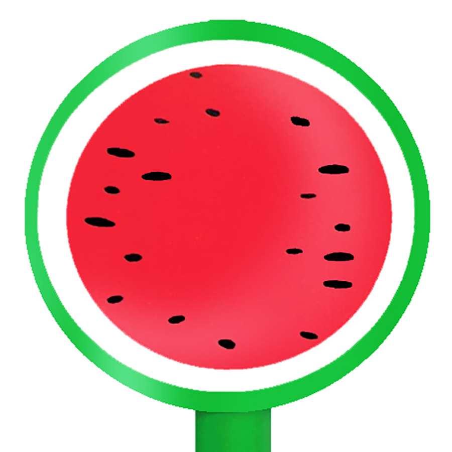 Kawaii Pastel Fruit Topper Gel Pen: Watermelon