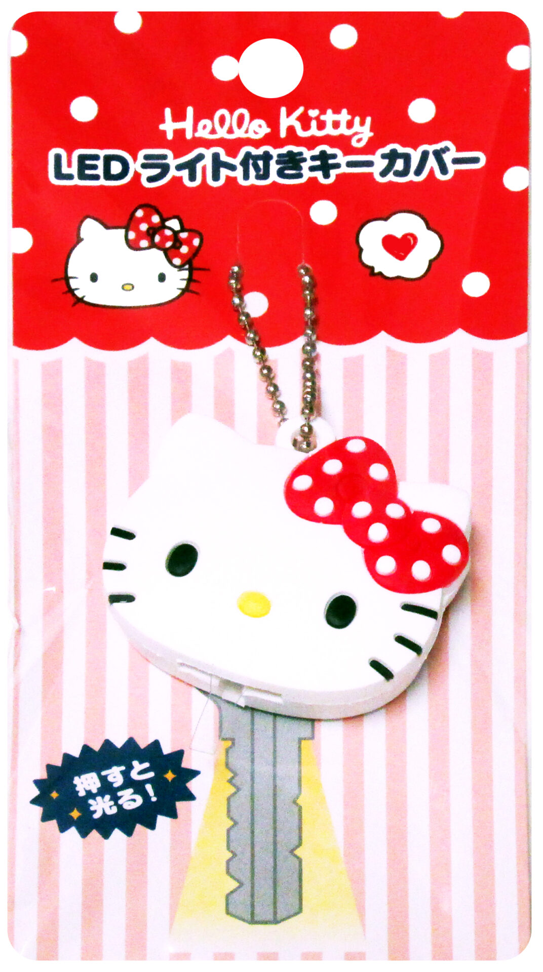 Sanrio Hello Kitty Polka-Dot Bow Key Cap w/ Light