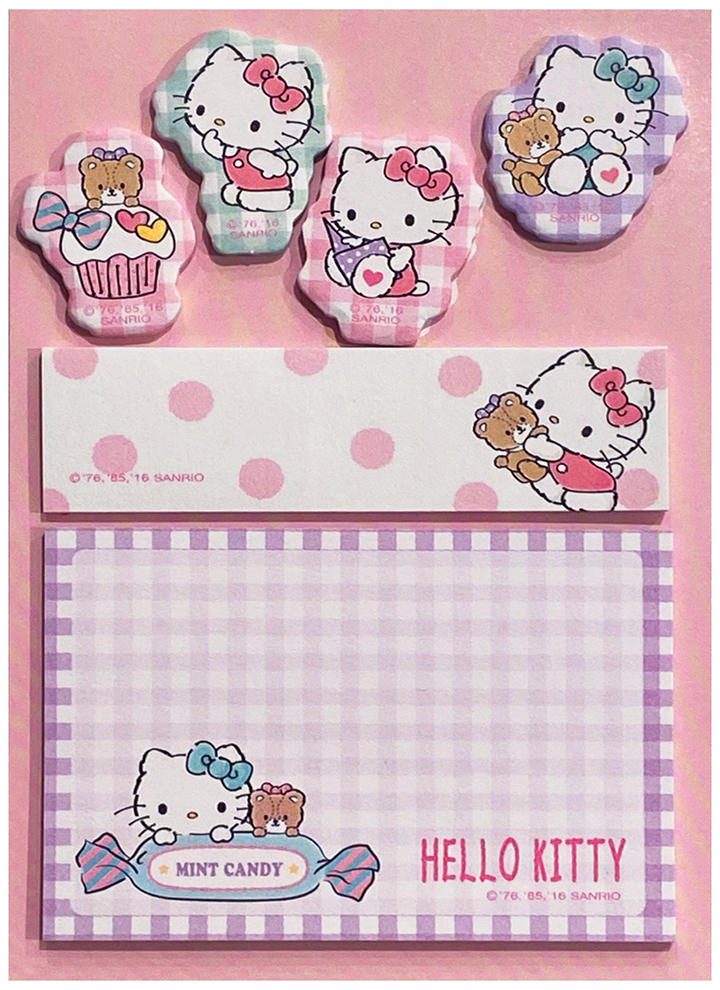 Sanrio Hello Kitty Die-Cut Sticky Notes: Sweet Candy