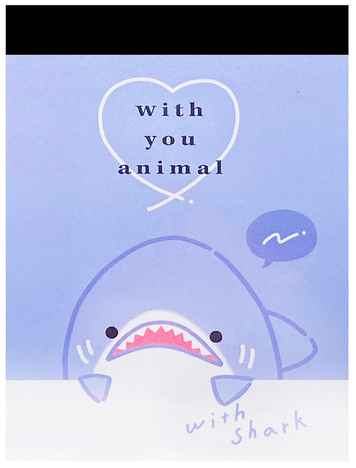 Kamio With You Animal Shark Mini Memo Pad