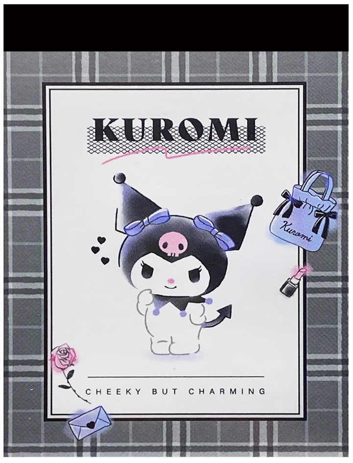 Sanrio Kuromi Cheeky But Charming Big Mini Memo Pad