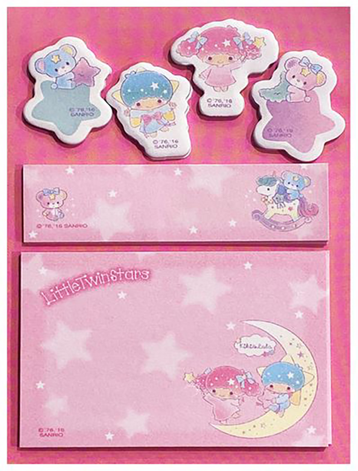 Sanrio Little Twin Stars Die-Cut Sticky Notes: Sweet Stars