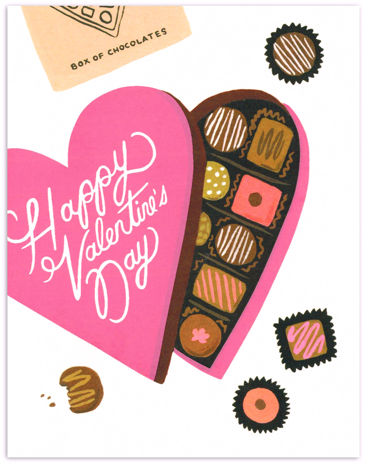 Rifle Paper Co. Chocolate Candy Valentine’s Day Card