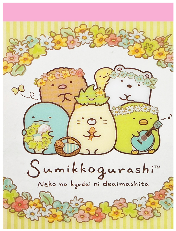 San-x Sumikko Gurashi Flower Parade Big Mini Memo Pad