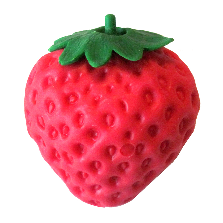 Iwako Fruit Mini Eraser: Strawberry - Kawaii Depot