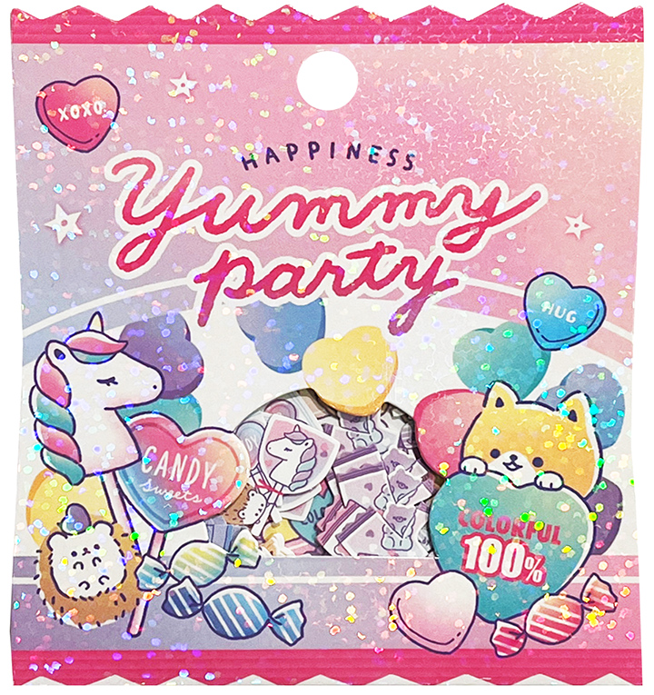Crux Yummy Party Die-Cut Sticker Sack