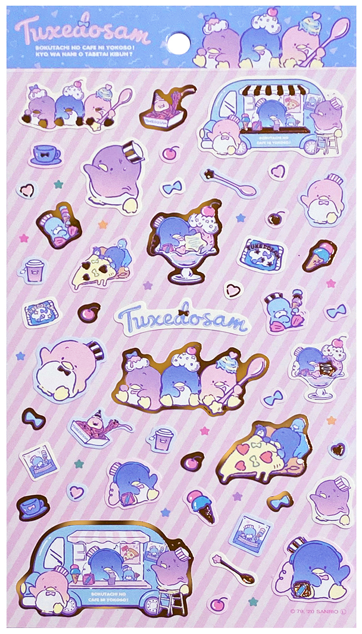 Sanrio Tuxedo Sam Snacks Jumbo Die-Cut Sticker Sheet