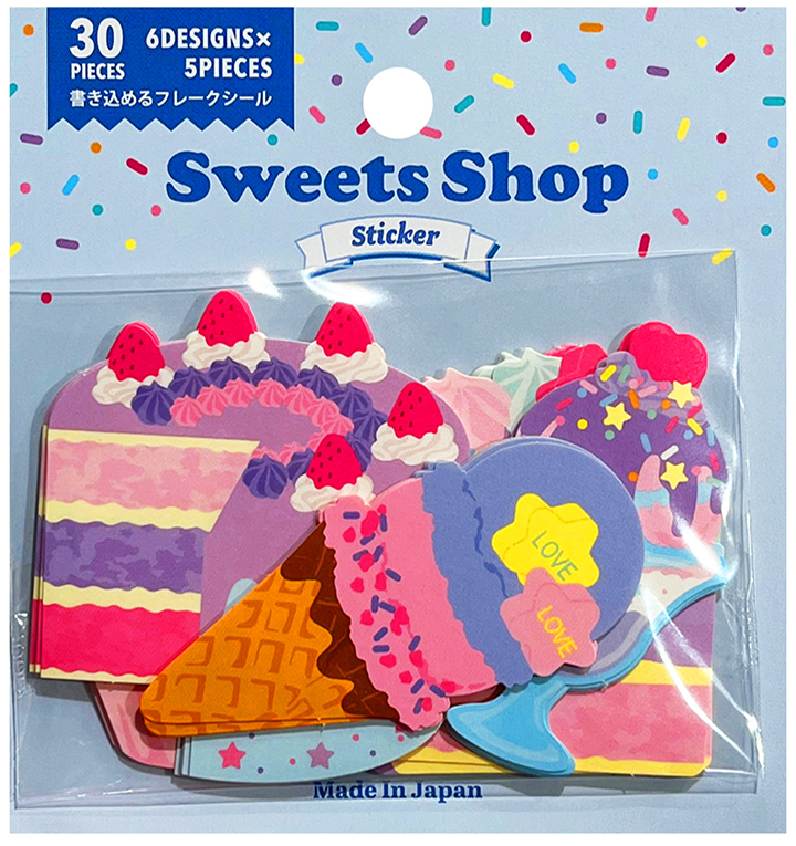 Gaia Sweets Shop Ice Cream & Cake Die-Cut Sticker Sack
