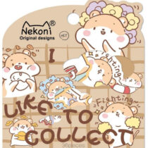 Nekoni I Like to Collect Die-Cut Sparkle Sticker Sack