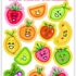 Kawaii Cute Fruit Die-Cut Sticker Sheet