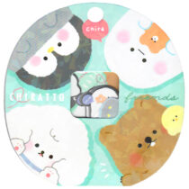 Q-Lia Chiratto Chira friends Die-Cut Sticker Sack