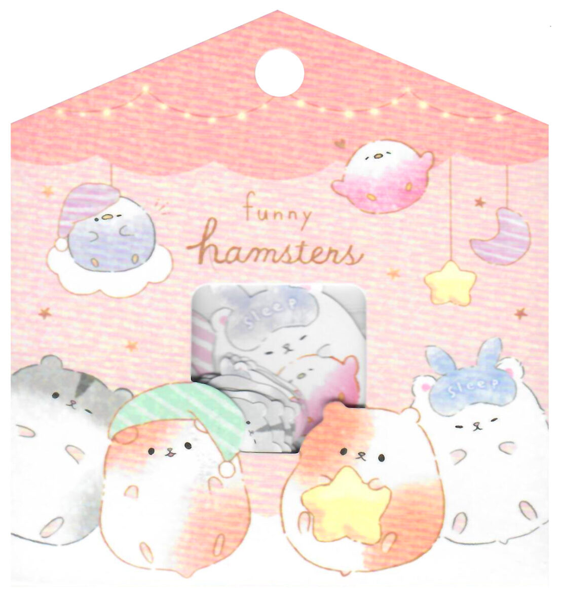 Crux Funny Hamsters Friends Die-Cut Sticker Sack