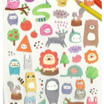 Funny Sticker World My Sketchbook Animals Sticker Sheet