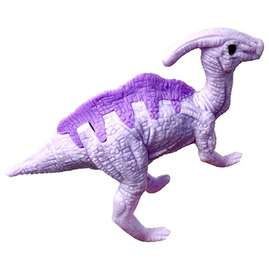 Iwako Dinosaur Mini Eraser: Purple Parasaur