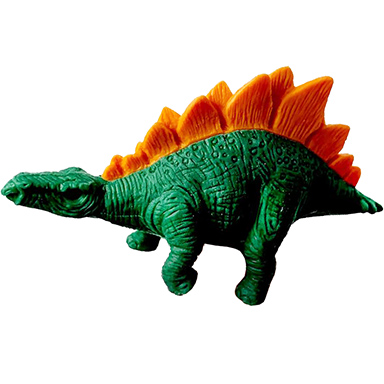 Iwako Dinosaur Mini Eraser: Dark Green Stegosaurus