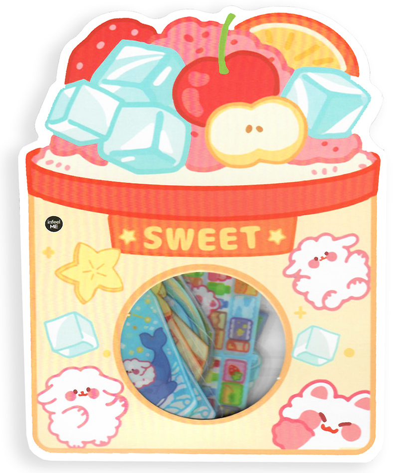 Kawaii Fruit Planner Stickers: Sweet Treats Parfait