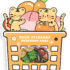 Kawaii Fruit Planner Stickers: Fruit Tigers