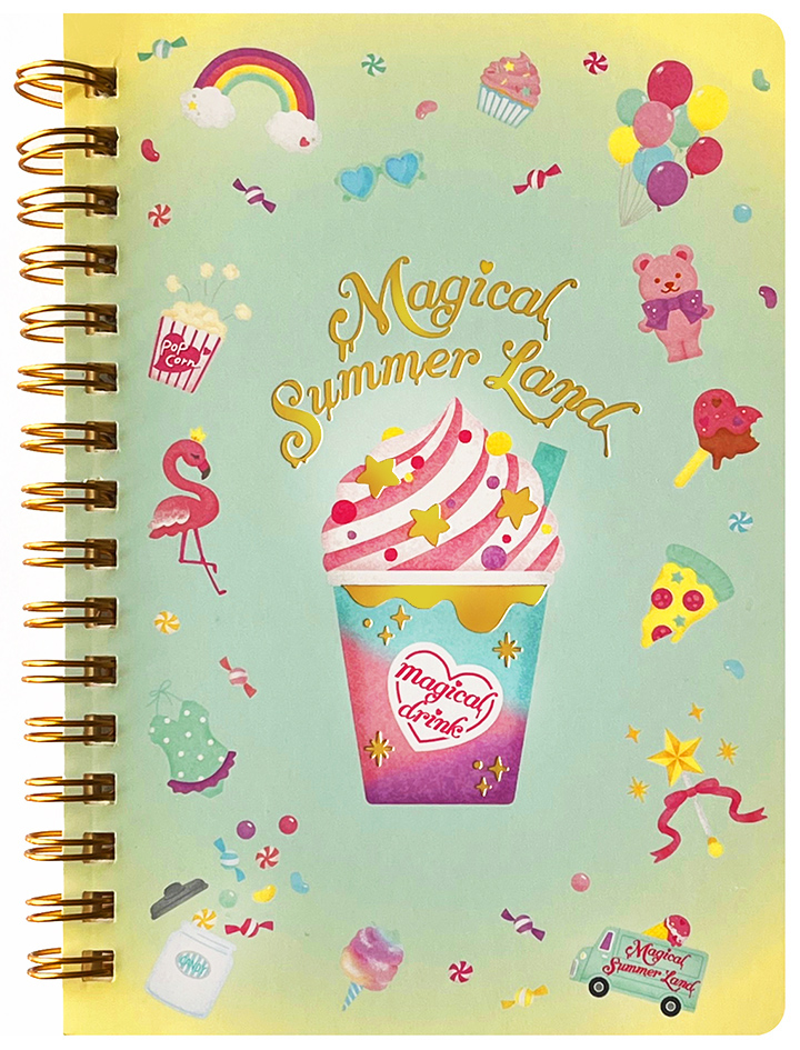 Amifa Magical Summer Land Spiral Notebook