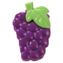 Iwako Fruit Plastic Note Clip: Purple Grapes