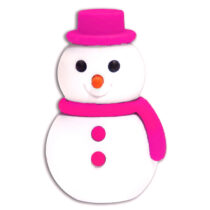 Iwako Snowman Mini Eraser: Pink