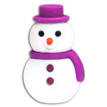 Iwako Snowman Mini Eraser: Purple