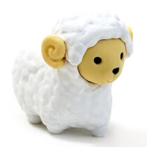 Iwako Pastel Sheep Mini Eraser: White