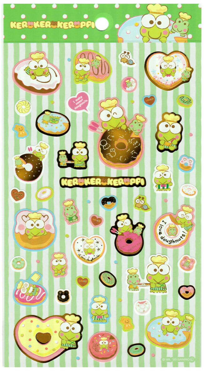 Sanrio Kero Keroppi Sweets Shop Jumbo Sticker Sheet