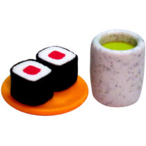 Iwako Sushi-Go-Round Mini Erasers: Maki Roll