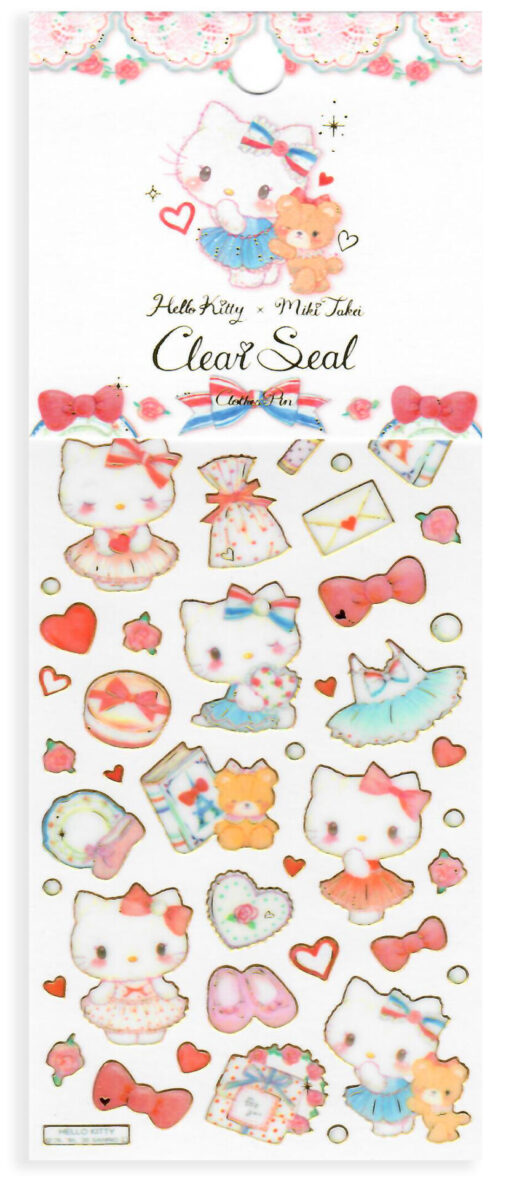 Sanrio Hello Kitty Paris and Ribbons Sticker Sheet