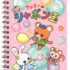 Amifa Animal Bubble Spiral Notebook: Pink