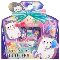 Crux Assorted Glitters Hedgehogs Die-Cut Sticker Sack
