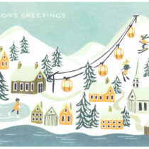 Rifle Paper Season's Greetings Snow Holiday Postcard Set
