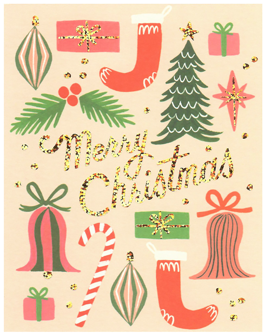 Rifle Paper Co. Merry Christmas Decorations Card