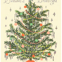Rifle Paper Season's Greetings Gilded Tree Card