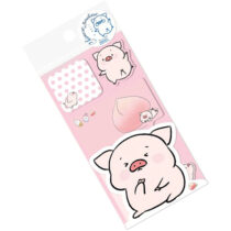 Nekoni Chinese Zodiac Die-Cut Sticky Memo Pads: Pig